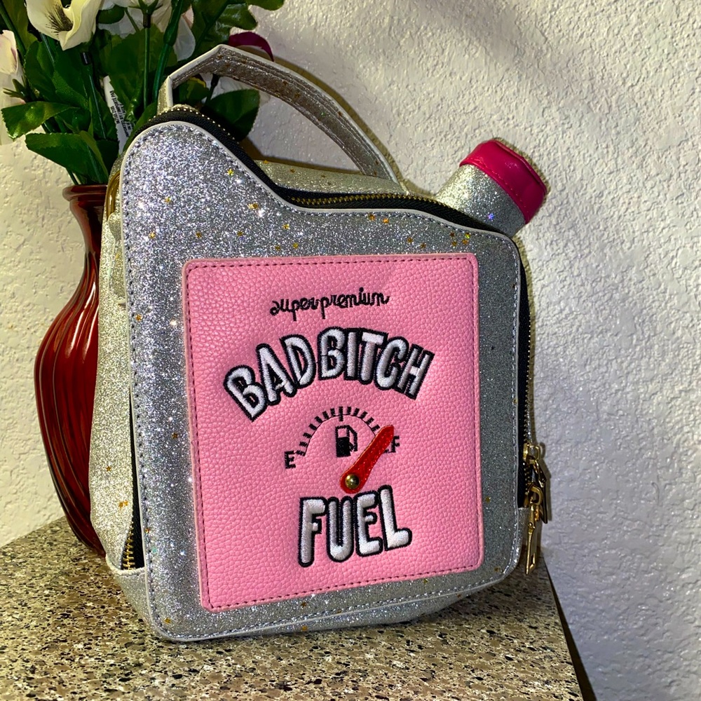 Never Worn Silver Glitter Gas Can Baddie Purse
